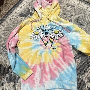 Colorful Daisy Graphic Hoodie